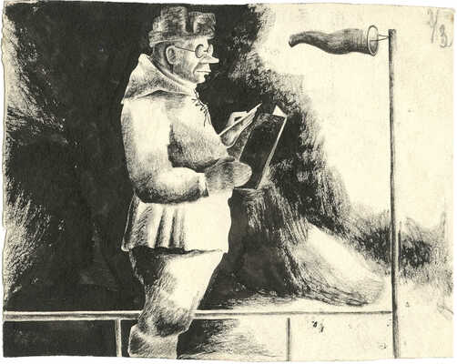 Канторович Лев Владимирович. Иллюстрация к книге Поход «Сибирякова»: [альбом] / Рис. худ. Кантаровича, участника экспедиции 1932 г.; предисл. начальника экспедиции проф. О.Ю. Шмидта. М.; Л.: ОГИЗ-ИЗОГИЗ, 1933.